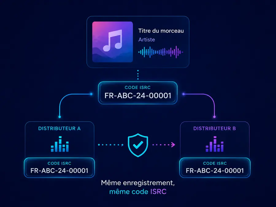 conserver son code ISRC