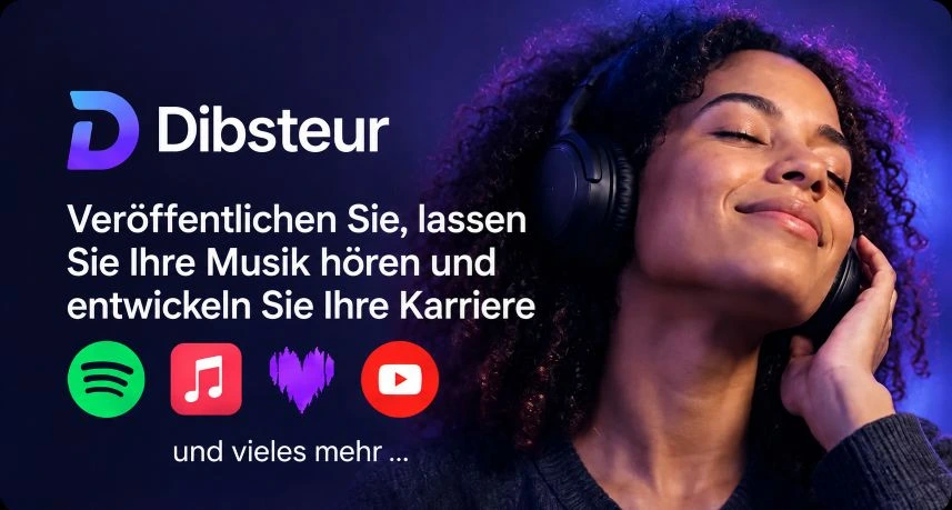 Vorbereitung eines Musik-Releases in Dibsteur vor seinem Vertrieb auf Spotify