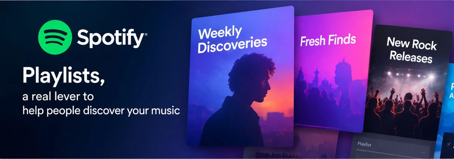 Editorial, algorithmic and user-created playlists on Spotify