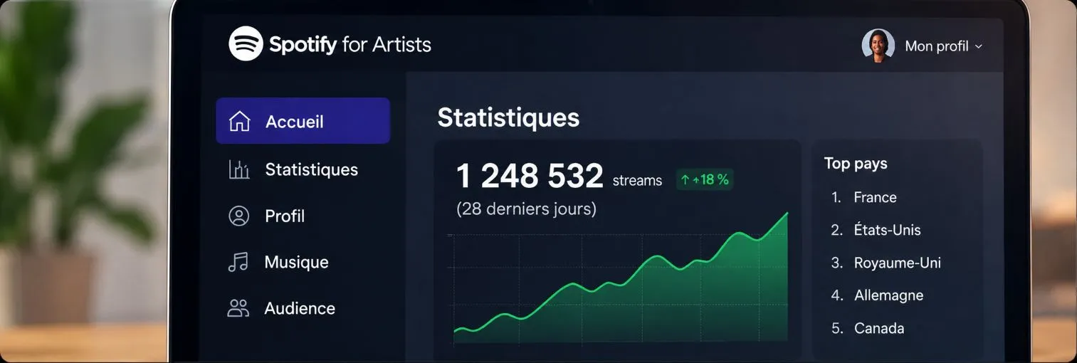 Statistiques d’audience et de performance des titres dans Spotify for Artists