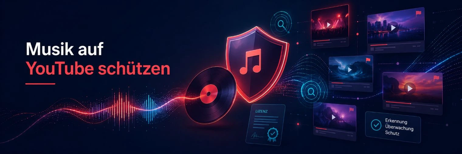 Illustration von Nachweisen zur Erstellung, Verträgen und Metadaten zum Schutz der Rechte an einer Musik