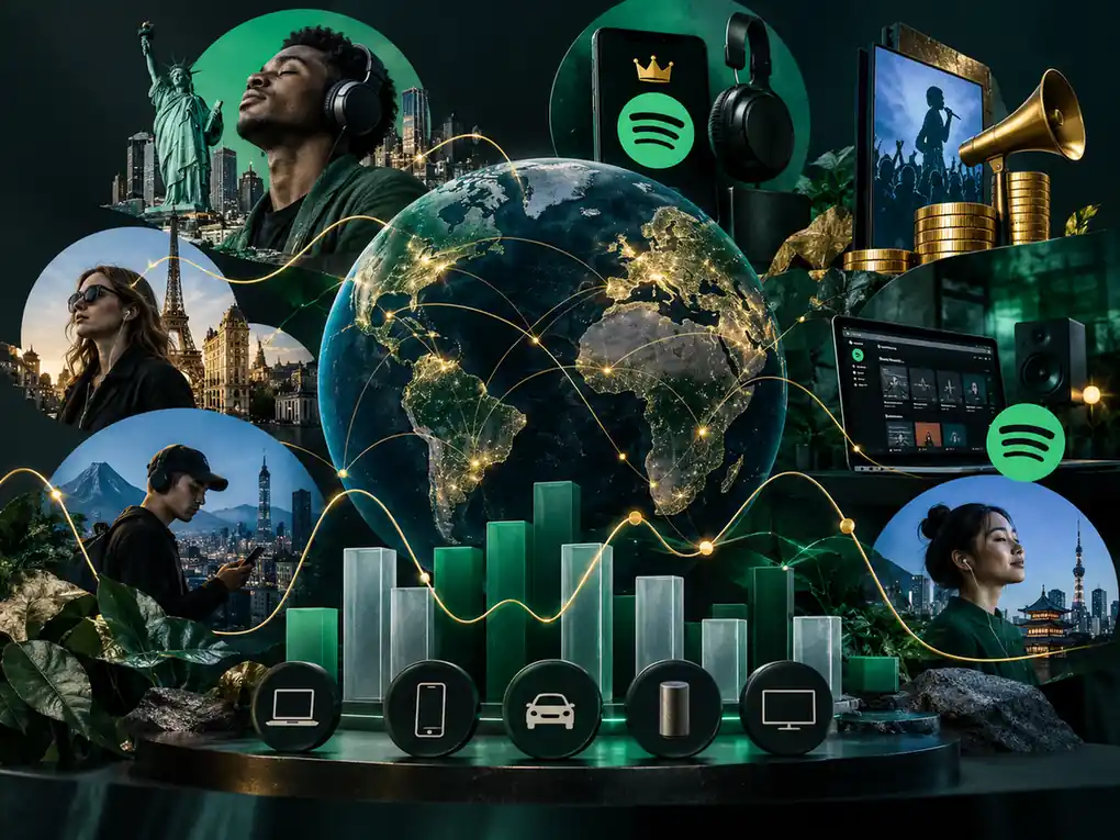 Künstler verfolgt das weltweite Wachstum der Streams und Einnahmen seines Katalogs