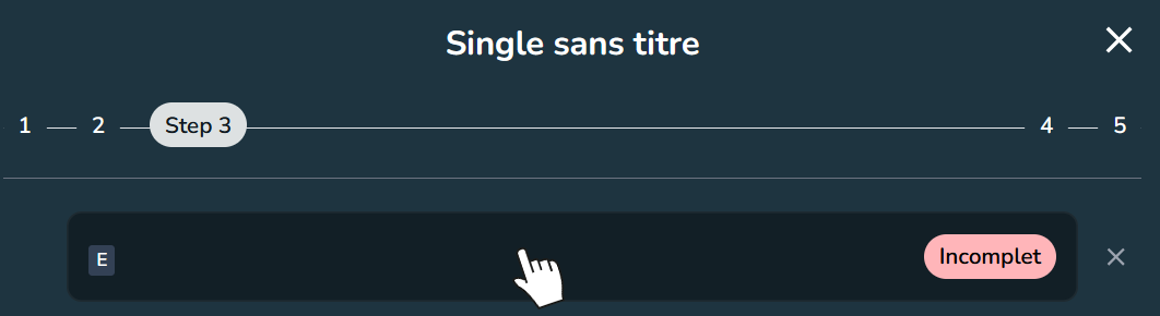 Filling in the track metadata